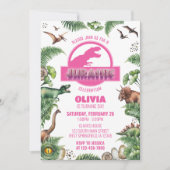 Jurassic Verjaardag Uitnodiging Jurassic Uitnodige (Voorkant)