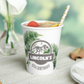 Jurassic verjaardagsfeestje papieren bekers