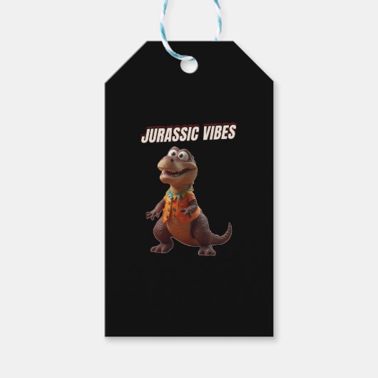 Jurassic Vibes Cadeaulabel (Voorkant)