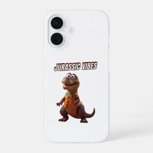 Jurassic Vibes iPhone 16 Hoesje (Achterkant)