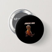 Jurassic Vibes Ronde Button 5,7 Cm (Voorkant /achterkant)