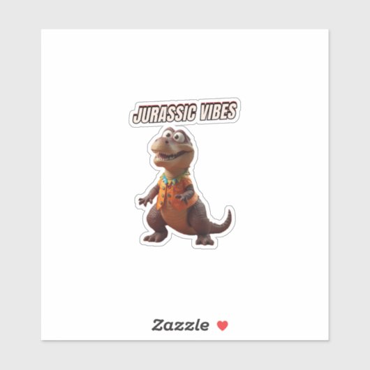 Jurassic Vibes Sticker (Vel)