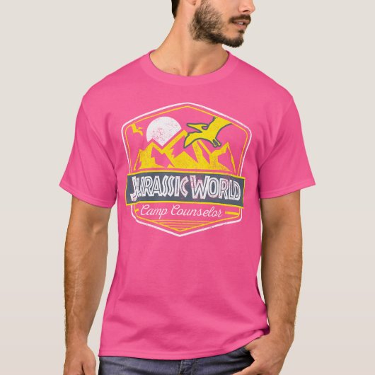 Jurassic World Camp Counselor Embleem Graphic T-shirt (Voorkant)