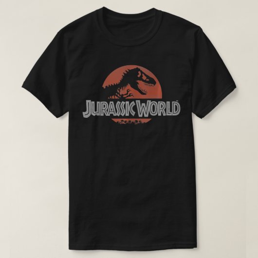 Jurassic World Classic Red Logo T-shirt (Design voorkant)