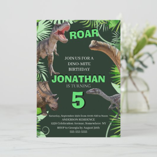 Jurassic World Dinosaurs oerwoud Kaart (Staand voorkant)