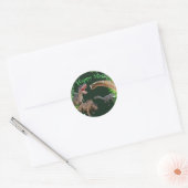 Jurassic World Dinosaurs oerwoud Ronde Sticker (Envelop)