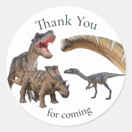 Jurassic World Dinosaurs Ronde Sticker