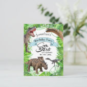 Jurassic World Dinosaurussen Jongens Briefkaart (Staand voorkant)