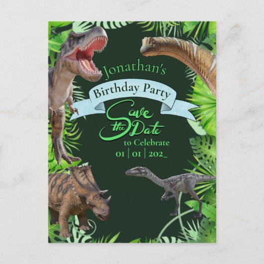 Jurassic World Dinosaurussen Jungle Briefkaart (Voorkant)