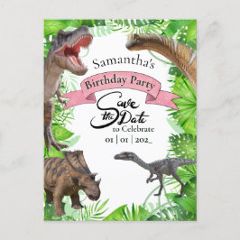 Jurassic World Dinosaurussen Jungle Meisjesachtig Briefkaart