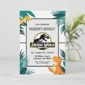 Jurassic World verjaardagsuitnodigingen Kaart (Staand voorkant)