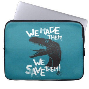 Jurassic World   We hebben ze gemaakt, we redden z Laptop Sleeve
