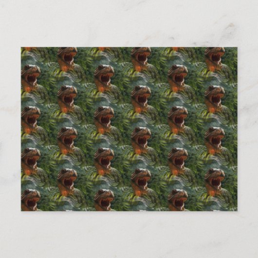 jurassiele dinosauriërs briefkaart (Voorkant)