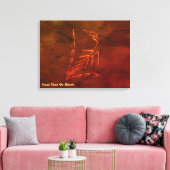 Jurassisch fossiel canvas afdruk (Insitu (Woonkamer))