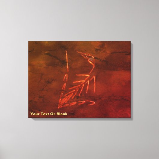 Jurassisch fossiel canvas afdruk (Voorkant)