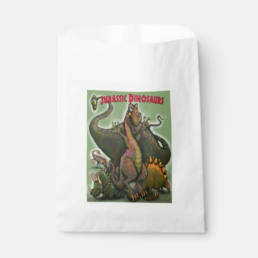 Jurassische dinosauriërs bedankzakje (Voorkant)