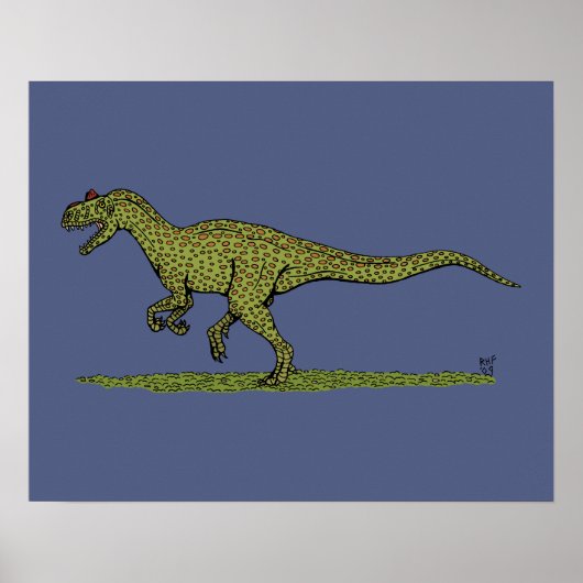 Jurassische dinosaurus Allosaurus Poster (Voorkant)