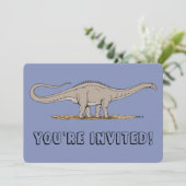 Jurassische dinosaurus Apatosaurus Kaart (Staand voorkant)