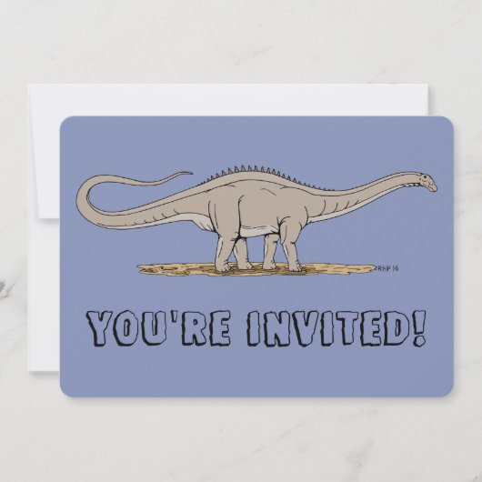 Jurassische dinosaurus Apatosaurus Kaart (Voorkant)