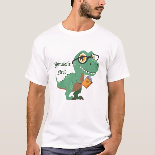 Jurassische nerd t-shirt (Voorkant)