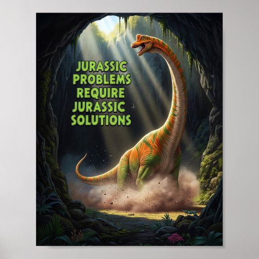 Jurassische problemen poster (Voorkant)