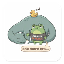 Jurassische sarcasme grappige sticker met uitknip