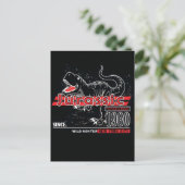 Jurassische typografie voor print t shirt vector feestdagenkaart (Staand voorkant)