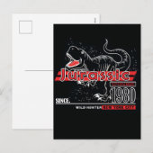 Jurassische typografie voor print t shirt vector feestdagenkaart (Voorkant / Achterkant)
