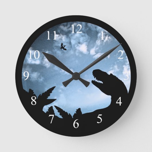 Jurasssic Sky Ronde Klok (Voorkant)