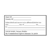 Jurat Notaris Stempel | Personaliseer (Design)