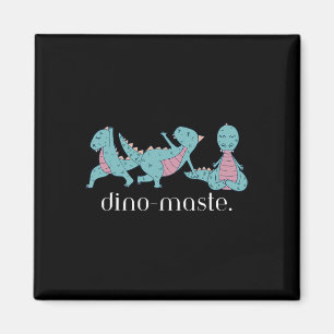 Juric Dinosaur Yoga Dino-meester Zen Vibes Grappig Magneet