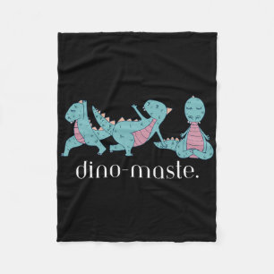 Juric Dinosaurus Yoga Dino-meester Zen Vibes Grapp Fleece Deken