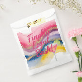 Juridisch 21ste. Waterverf glitter verjaardag Bedankzakje (Gezegeld)