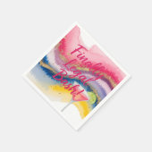 Juridisch 21ste. Waterverf glitter verjaardag Servet (Hoek)