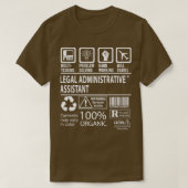Juridisch administratief assistent t-shirt (Design voorkant)
