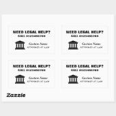 Juridisch advies van advocaat adverteren stickers (Vel)