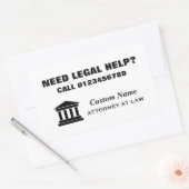 Juridisch advies van advocaat adverteren stickers (Envelop)