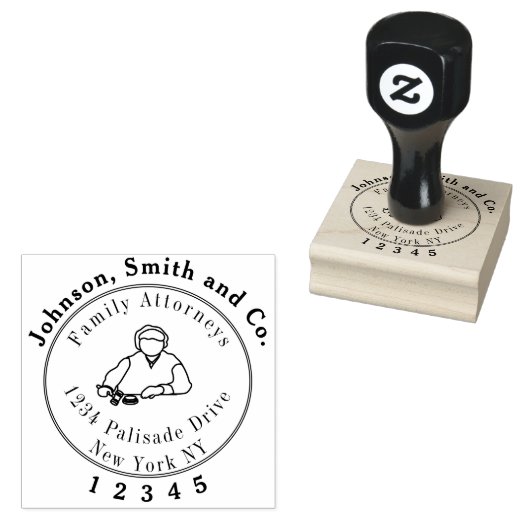 Juridisch, Advocaat, Advocaat Stempel met traditio (Gestempeld)
