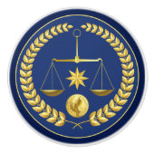 Juridisch advocaat keramische knop (Voorkant)