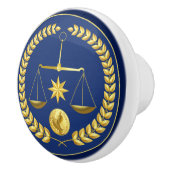 Juridisch advocaat keramische knop (Rechts)