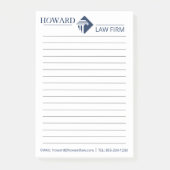 Juridisch advocatenkantoor gepersonaliseerde jurid post-it® notes (Voorkant)