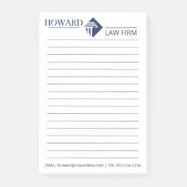 Juridisch advocatenkantoor gepersonaliseerde jurid post-it® notes