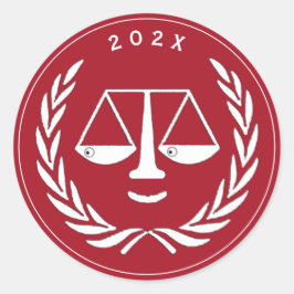 Juridisch Afstuderen 2025 Ronde Sticker