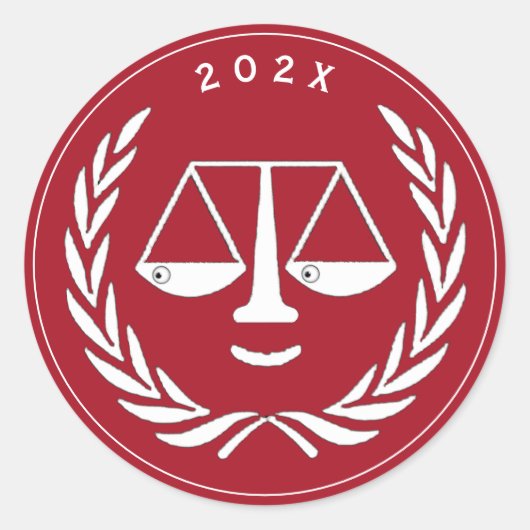 Juridisch Afstuderen 2025 Ronde Sticker (Voorkant)