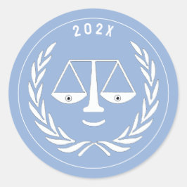 Juridisch Afstuderen 2025 Ronde Sticker