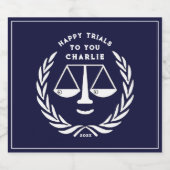 Juridisch Afstuderen 2025 Sparkling Wijnetiket (Enkel label)