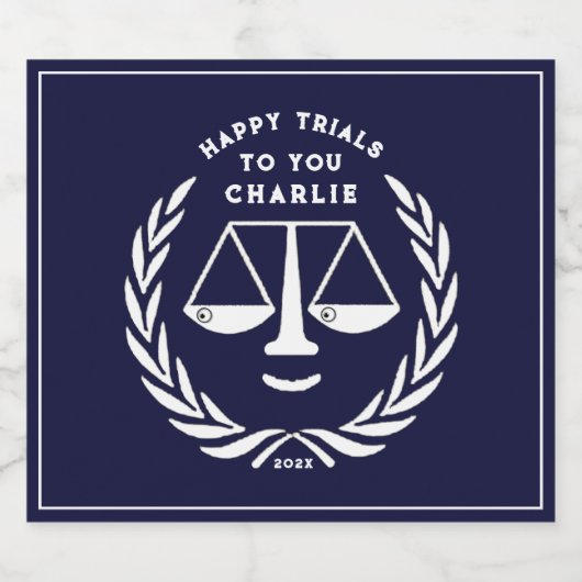 Juridisch Afstuderen 2025 Sparkling Wijnetiket (Enkel label)