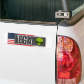 JURIDISCH ALIEN BUMPERSTICKER (Op Truck)