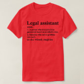 Juridisch assistent Definitie Funny Paralegal Prof T-shirt (Design voorkant)