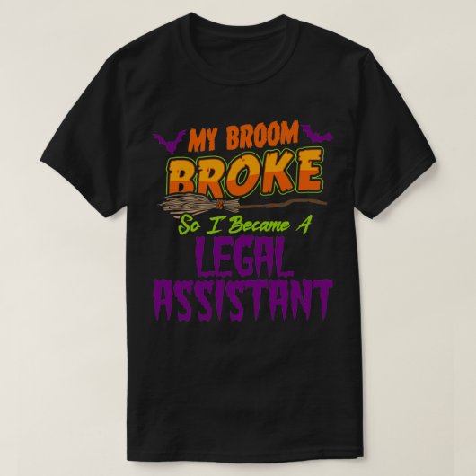 Juridisch assistent Haloween grappig T-shirt (Design voorkant)